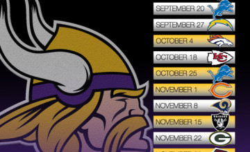 Minnesota Vikings 2015 Schedule Wallpaper