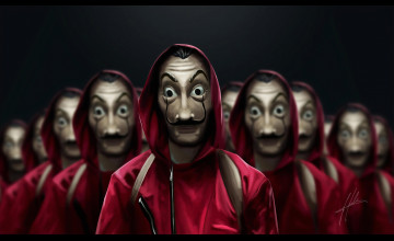 Money Heist Mask Wallpapers