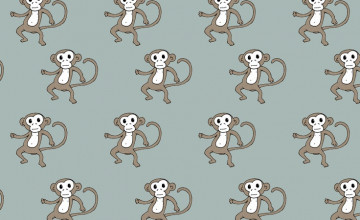 Monkey Print Wallpaper