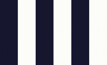 Navy and White Striped Wallpaper