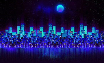 Neon Blue Aesthetic Wallpapers