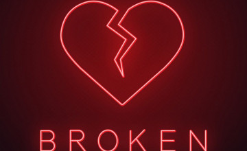 Neon Broken Heart Wallpapers