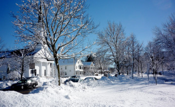 New England Winter Scenes Wallpaper