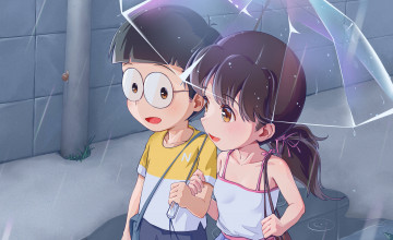 Nobita Shizuka Love Wallpapers
