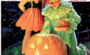 Norman Rockwell Halloween Wallpaper