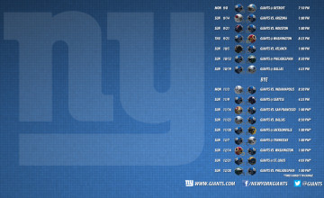 NY Giants 2015 Schedule Wallpaper