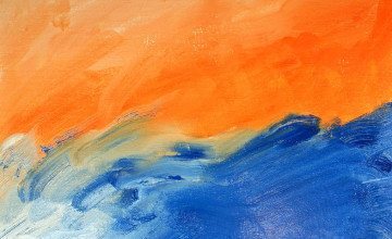 Orange and Blue Wallpaper