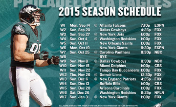 Philadelphia Eagles 2015 Schedule Wallpaper