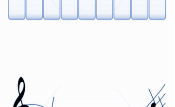 Piano Keys Wallpaper Border
