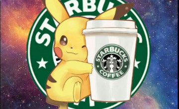 Pikachu With Starbucks
