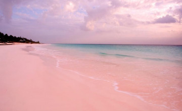 Pink Beach Laptop
