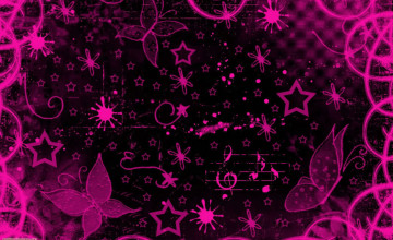 Pink Black Wallpaper Designs