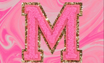 Pink Letter M Wallpapers