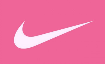 Pink Nike Logo