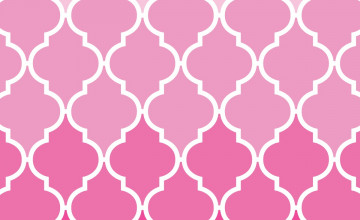 Pink Quatrefoil Wallpapers
