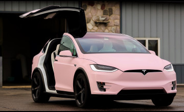 Pink Tesla Wallpapers