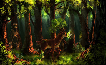 Pokemon Forest Backgrounds