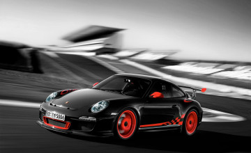 Porsche Gt3 Rs Black And Orange Wallpapers