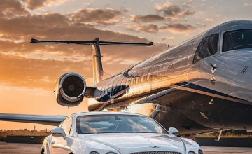Private Jet and Car