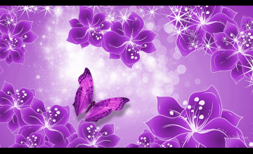 Purple Butterfly Desktop