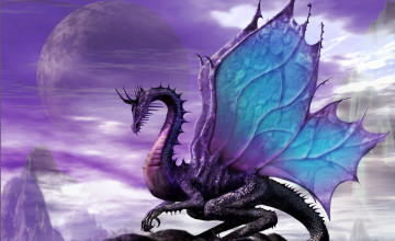 Purple Dragon Wallpaper