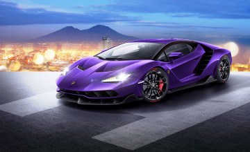 Purple Lamborghini