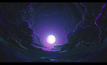 Purple Night Sky Wallpapers