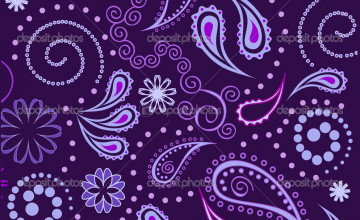 Purple Paisley Wallpapers