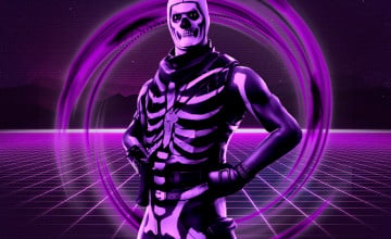 Purple Skull Trooper Wallpapers