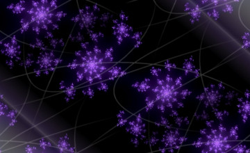 Purple Snowflake Wallpapers