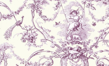 Purple Toile Wallpapers