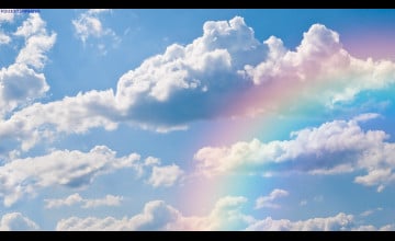 Rainbow Clouds Wallpaper