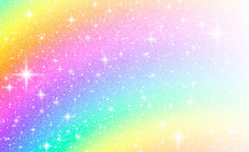 Rainbow With Glitter
