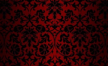 Red and Black Damask