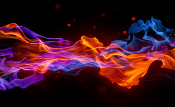 Red and Blue Flames Wallpapers
