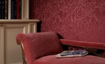 Red Wallpaper for Living Room
