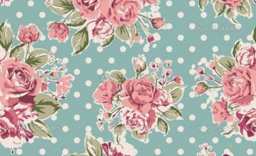 Retro Floral Wallpaper