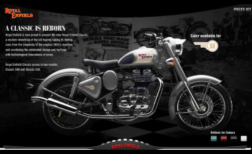 Royal Enfield Classic Silver Wallpapers
