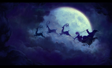 Santa Flying Wallpapers