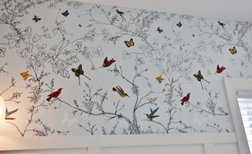 Schumacher Bird Wallpaper