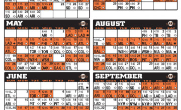 SF Giants 2014 Schedule
