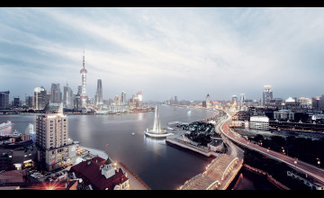 Shanghai Skyline Wallpaper