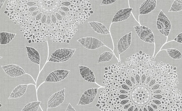 Shirazi Silver Bohemian Floral Wallpapers