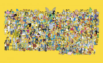 Simpsons Characters Wallpaper