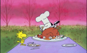 Snoopy and Woodstock Thanksgiving Wallpapers