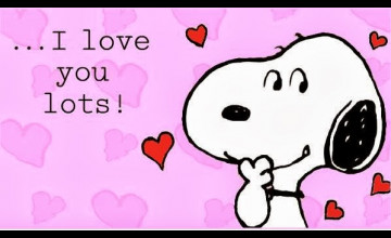 Snoopy Valentines Wallpaper