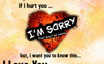 Sorry Wallpapers for Love