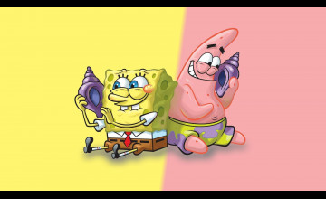 Spongebob and Patrick Laptop