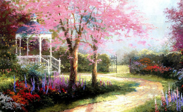 Spring Flower Gardens Desktop