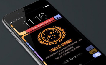 Star Trek LCARS iPhone Wallpaper